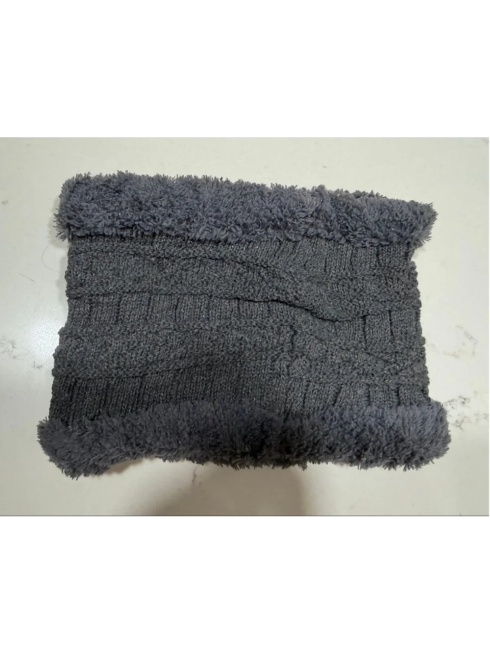 NEW Winter Thick Knitted Fleece lined Neck Gaiter Scarf